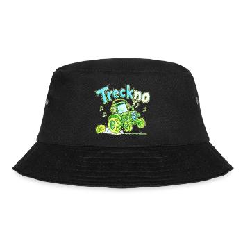 Treckno Traktor Techno Trecker Landwirt Party - Bucket Hat - Schwarz - Vorne