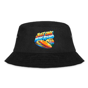 Noch Eine Runde Disc Golf Motiv - Bucket Hat - Schwarz - Vorne