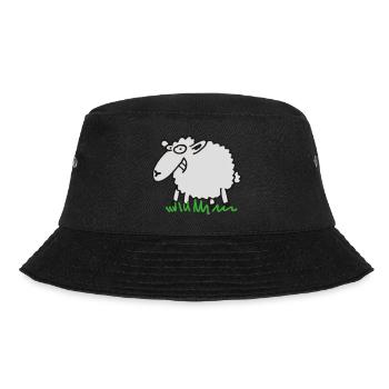 Grinsendes Schaf - Bucket Hat - Schwarz - Vorne - Lela (165cm)