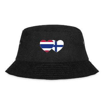 Thaïlande Finlande Flag Heart - Bob - noir - Devant - Lela (165cm)