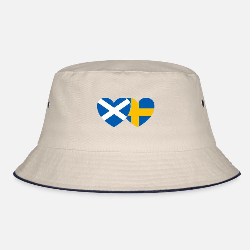 Ecosse Suède Drapeau Large Coeur Bob