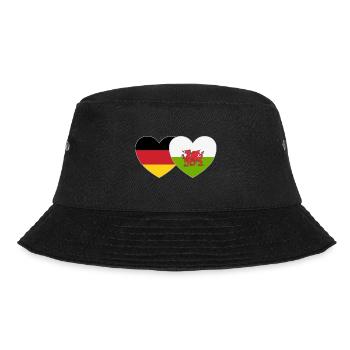 Germany Wales Flag - Bucket Hat - black - Front - Lela (165cm)