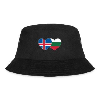 Island Bulgarien Flagge Herz - Bucket Hat - Schwarz - Vorne - Lela (165cm)