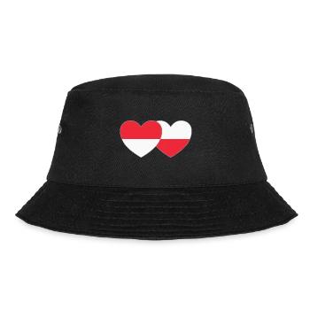 Indonésie Pologne Drapeau Coeur - Bob - noir - Devant - Lela (165cm)