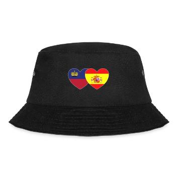 Liechtenstein Espagne Drapeau Coeur - Bob - noir - Devant - Lela (165cm)