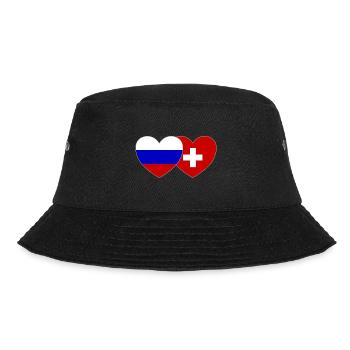 Russie Suisse Flag Coeur - Bob - noir - Devant - Lela (165cm)