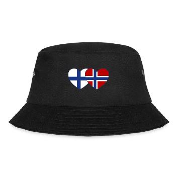 Finlande Norvège Flag Coeur - Bob - noir - Devant - Lela (165cm)