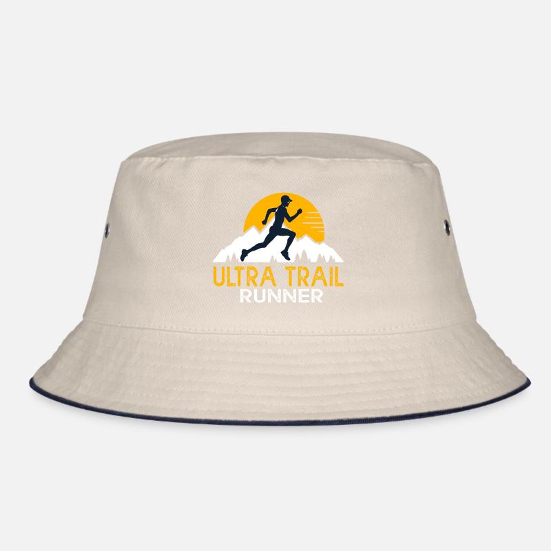 ultra trail runner gift man running run run Bucket Hat