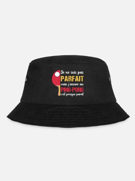 J' assure au ping-pong humour tennis de table - Bob - noir