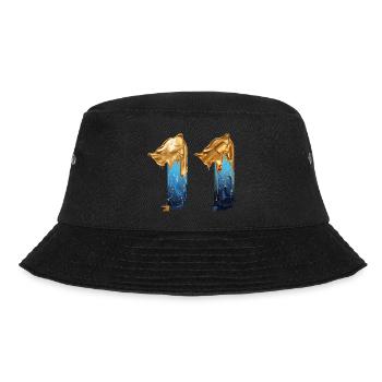 NO. 11 NUMBER 11 COOL 11TH BIRTHDAY - Bucket Hat - black - Front - Lela (165cm)