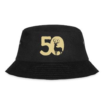 Hirsch Jagd Tracht 50 - Bucket Hat - Schwarz - Vorne - Lela (165cm)