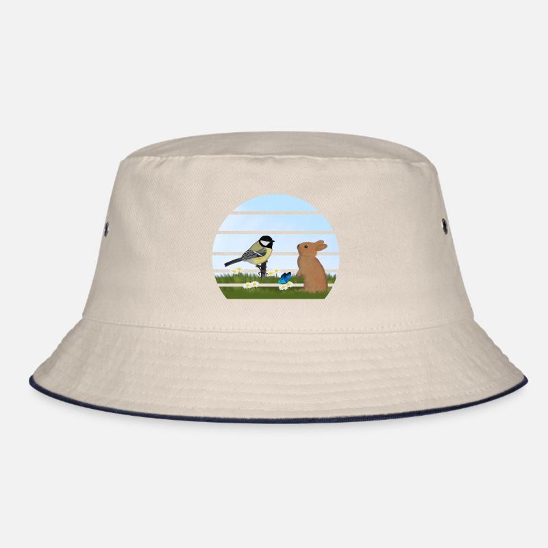 Great Bird Rabbit Easter Spring Bucket Hat