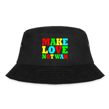 Make love not war - Bucket Hat - black - Front - Lela (165cm)