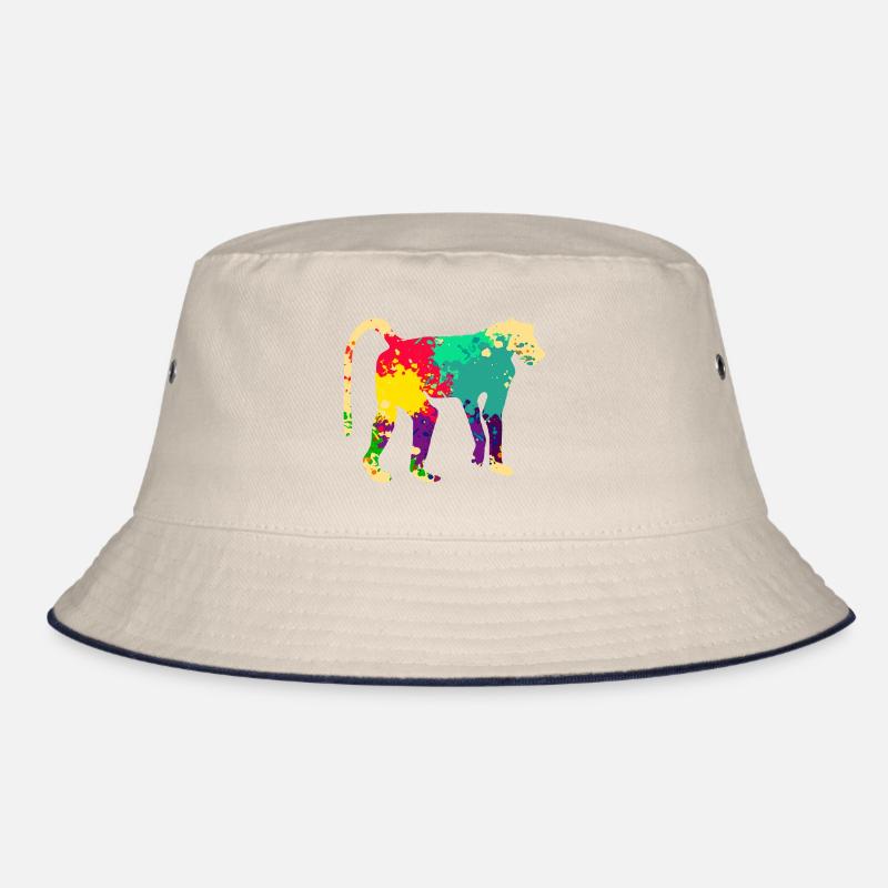 Bunter Pavian Bucket Hat