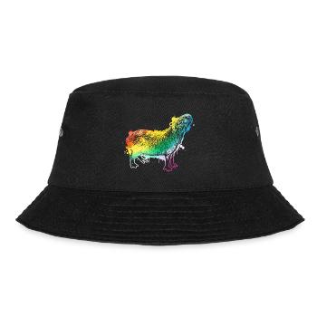 Capybara - Bucket Hat - Schwarz - Vorne - Lela (165cm)