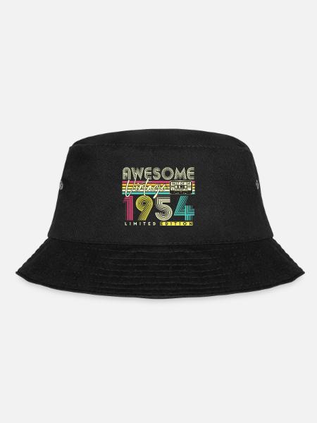 1954 Jahrgang Vintage Retro Geburtstag Geschenk - Bucket Hat - Schwarz