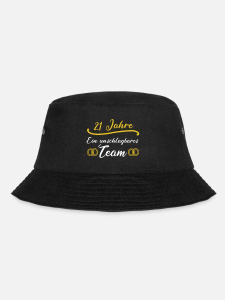 21 Jahre Ein Unschlagbares Team - Bucket Hat - Schwarz