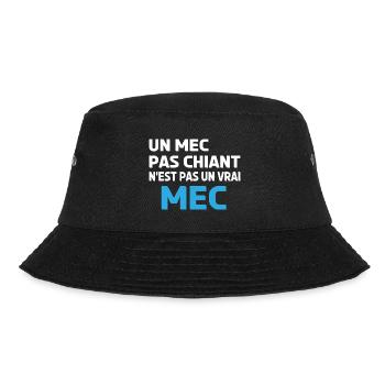 un mec pas chiant n'est pas un vrai mec - Bob - noir - Devant - Lela (165cm)