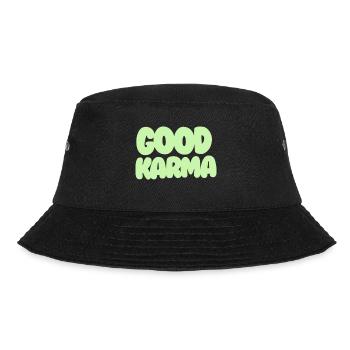 Good Karma light green - Bucket Hat - Schwarz - Vorne - Lela (165cm)