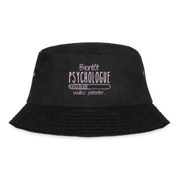 Profession Psychologist In progress Soon psychologist - Bucket Hat - black - Front - Lela (165cm)
