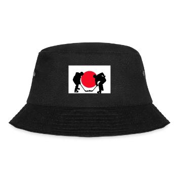 FlaggeJapan - Bucket Hat - Schwarz - Vorne - Lela (165cm)