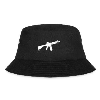 M4 - Bucket Hat - Schwarz - Vorne - Lela (165cm)