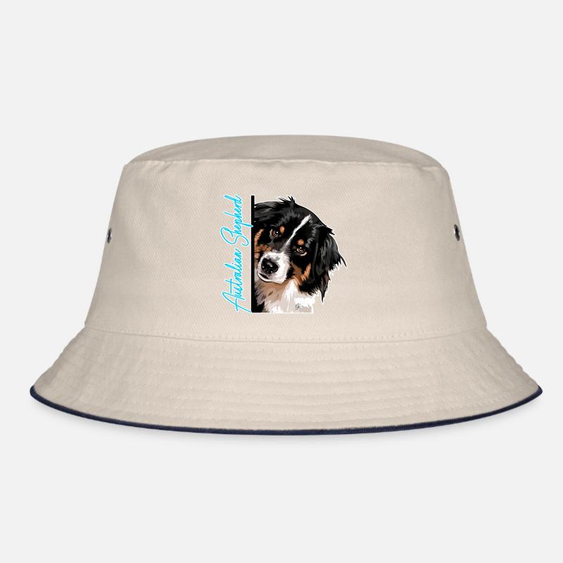 AUSTRALIAN SHEPHERD DA Wilsigns Hundemotiv Aussie Bucket Hat