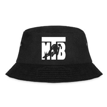 MTB Mountainbike Radfahren Radler Biker Downhill - Bucket Hat - Schwarz - Vorne - Lela (165cm)