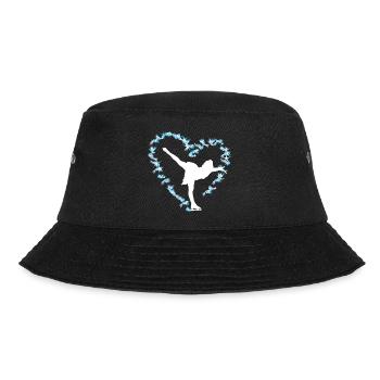 Eiskunstlauf Schlittschuhlauf Eis Figuren Tanz - Bucket Hat - Schwarz - Vorne - Lela (165cm)