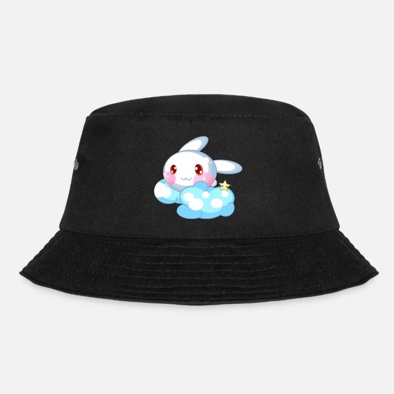 Hase süß Kinder - Bucket Hat - Schwarz