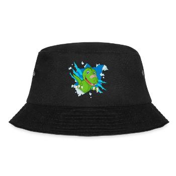Süßer Dinosaurier - Bucket Hat - Schwarz - Vorne - Lela (165cm)