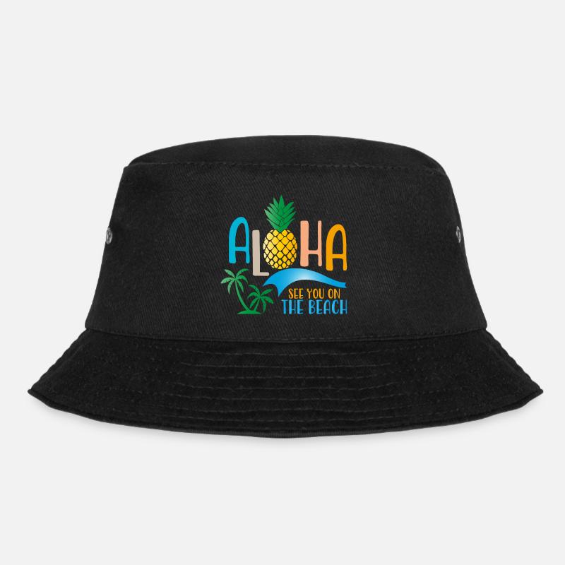 Beach - Bucket Hat - Schwarz