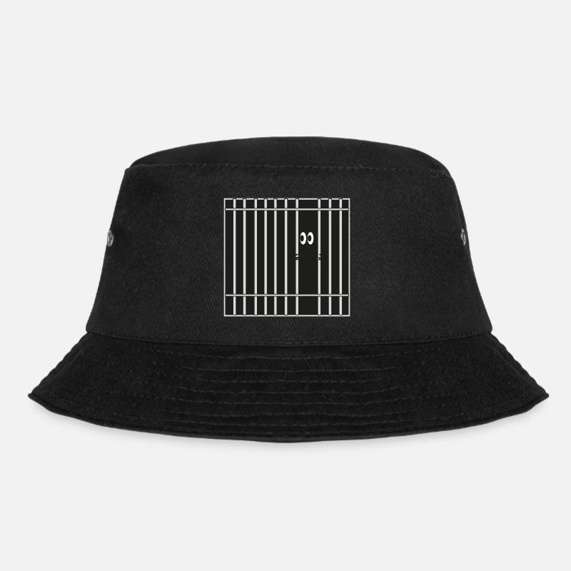 Gitter, Gefängnis - Bucket Hat - Schwarz