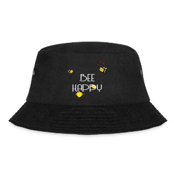 Bee Happy - Bucket Hat - Schwarz - Vorne - Lela (165cm)