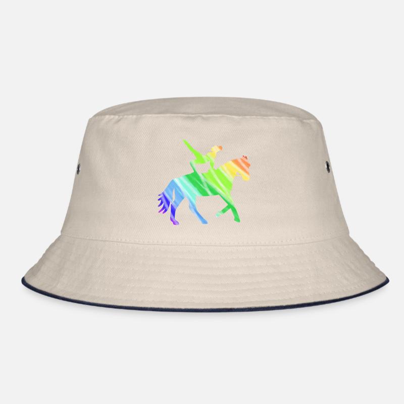Voltigiererin Pferd bunt - Geschenk Voltigieren Bucket Hat