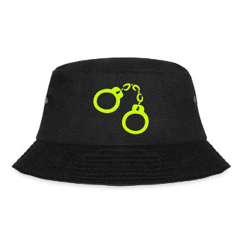 Handschellen Gelb - Bucket Hat - Schwarz - Vorne - Lela (165cm)