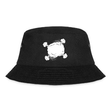 Leere Comic Kampf Wolke für eigene Texte & Motive - Bucket Hat - Schwarz - Vorne - Lela (165cm)