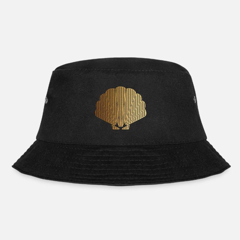 Shell gold - Bucket Hat - black