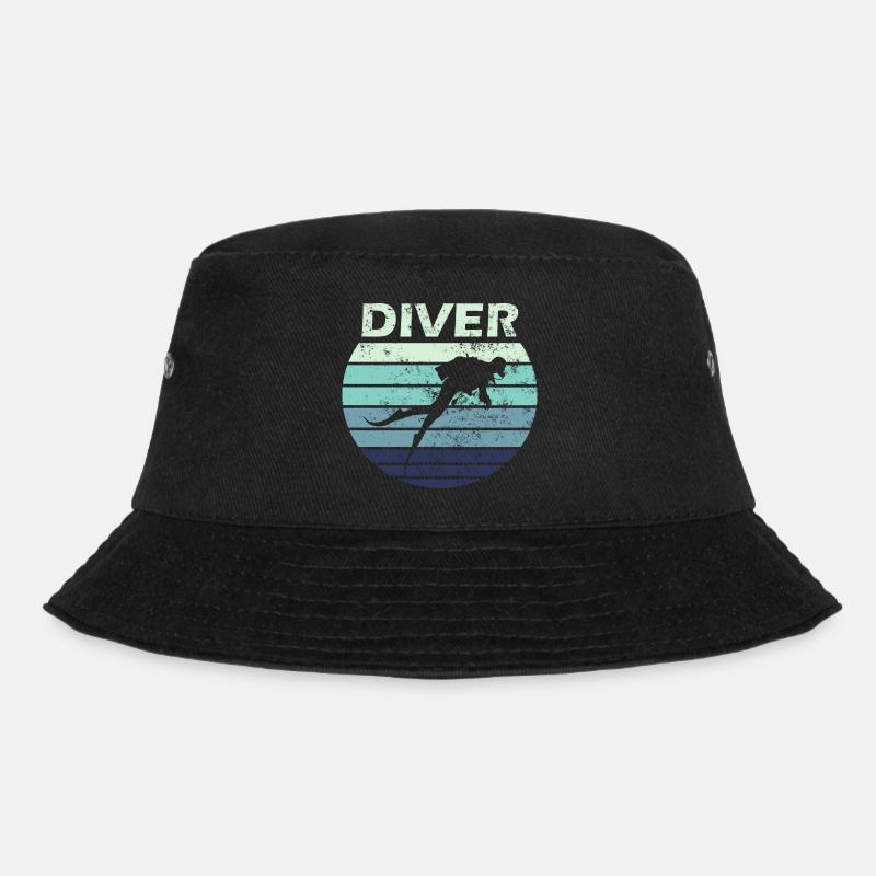 Taucher Tauchen - Bucket Hat - Schwarz