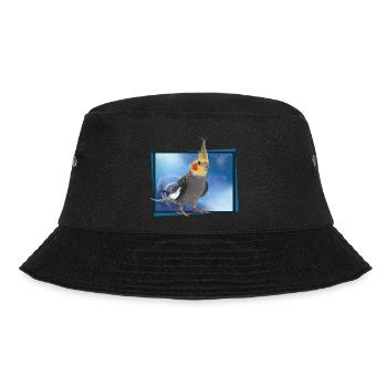 Nymphenkakadu - Bucket Hat - Schwarz - Vorne - Lela (165cm)