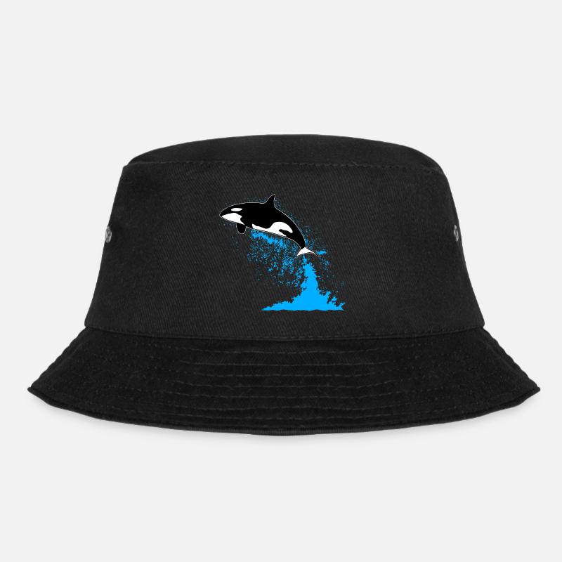 Orca, killer whale, killer whale, killer whale, sea - Bucket Hat - black