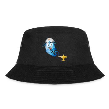 golden oriental magic lamp & genie in a bottle - Bucket Hat - black - Front - Lela (165cm)