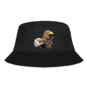 Eule und Pygmäen - Bucket Hat - Schwarz - Vorne - Lela (165cm)