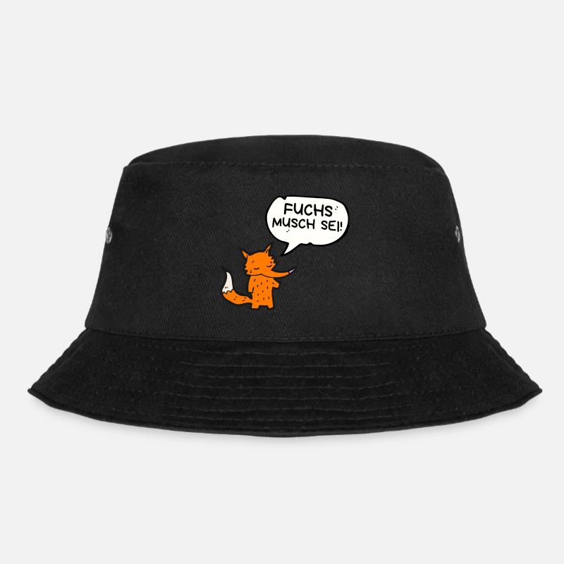 Ein Fuchs musst du sein | Fuchs musch sei! - Bucket Hat - Schwarz