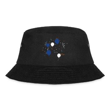 Bunte Luftballons - Bucket Hat - Schwarz - Vorne - Lela (165cm)