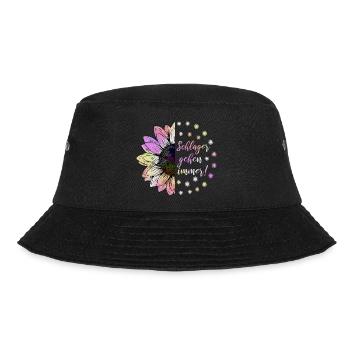 Schlager Gehen Immer Schlagerfan Schlager Geschenk - Bucket Hat - Schwarz - Vorne - Lela (165cm)