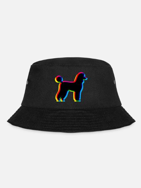 CMYK Pudel - Bucket Hat - Schwarz