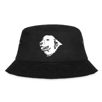Central Asian Ovcharka Head "Black Edition" - Bucket Hat - black - Front - Lela (165cm)