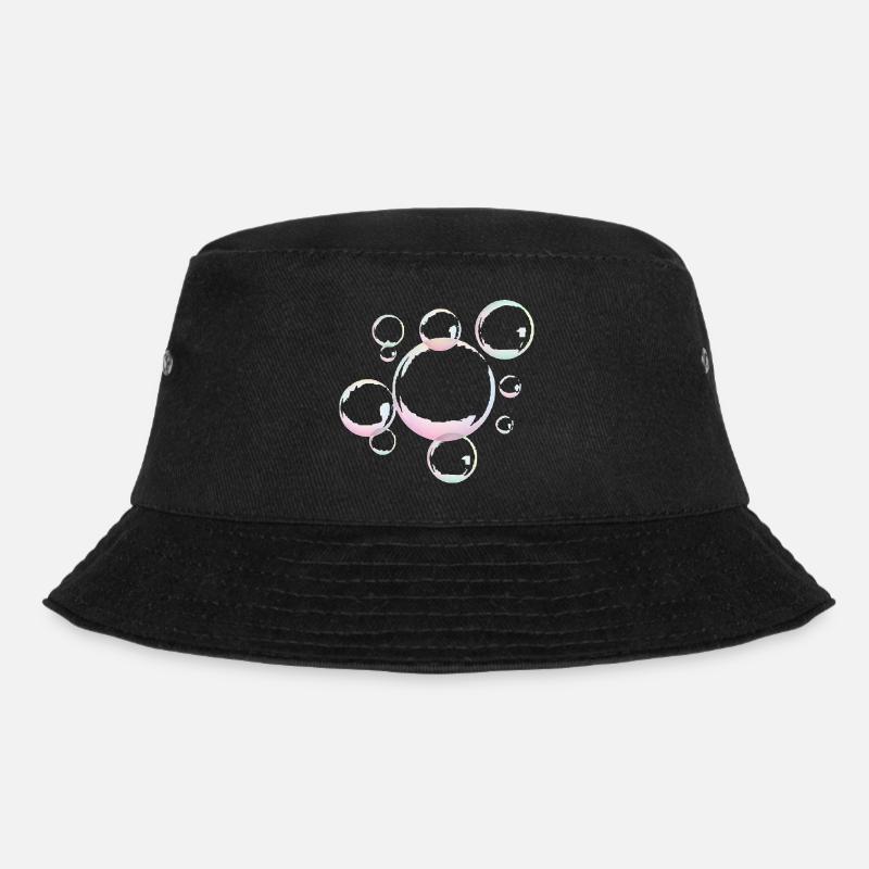Schimmernde Seifenblasen - Bucket Hat - Schwarz