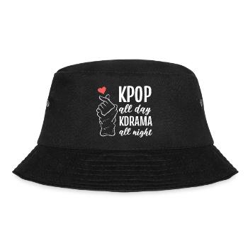 Kdrama die ganze Nacht. Musiker Gift - Bucket Hat - Schwarz - Vorne - Lela (165cm)